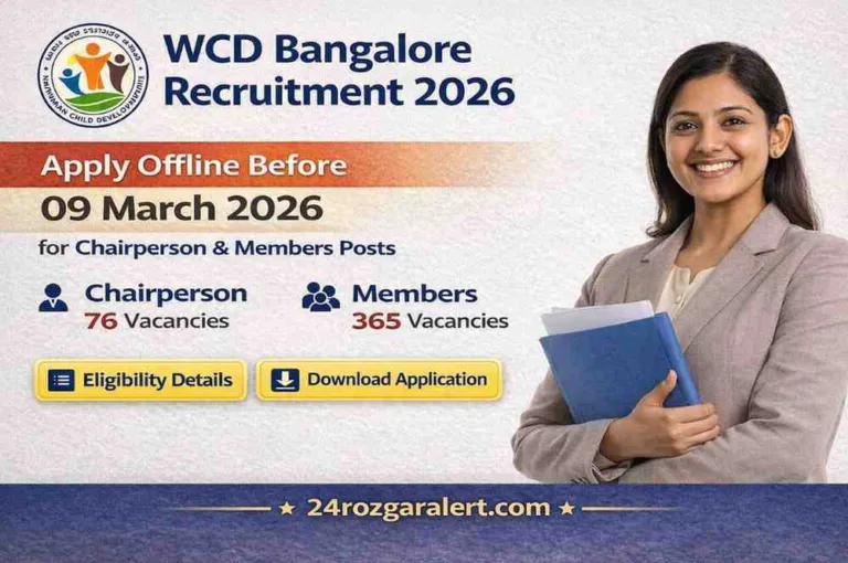 WCD Bangalore Recruitment 2026